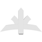 Ekena Millwork Davenport Architectural Grade PVC Gable Bracket, 48"W x 28"H x 6"D x 6"F, 14/12 Pitch GBP048X28X0606DAV00 - alternate 5